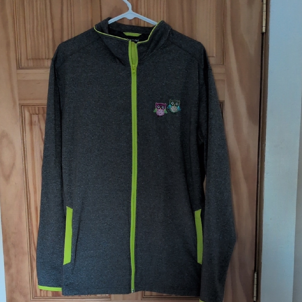Sport-Tek Gray Jacket with Neon Accents